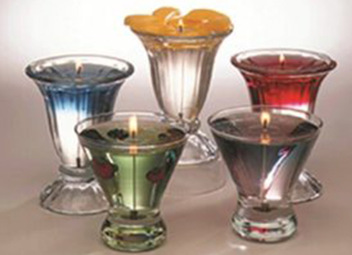 kesoto 1 Set Candles Making Supplies Glass Wicks Dye Gel Wax DIY Kit Blue 