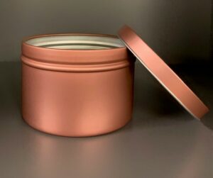 8-ounce Rose Gold Candle Tins