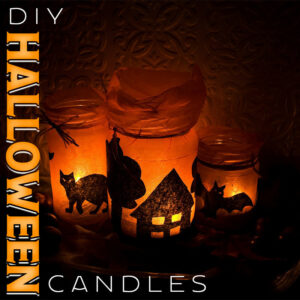 DIY Decorative Halloween Candles