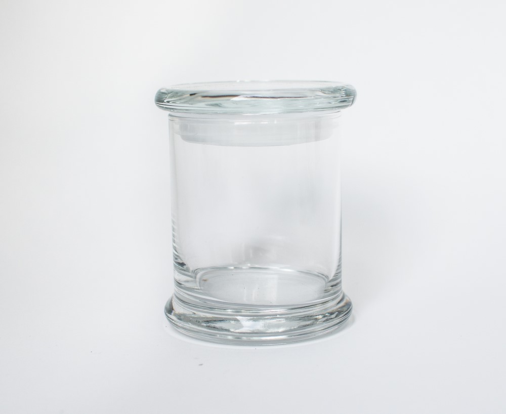 Classic Candle Jar w/ Flat Glass Lid, 8 oz