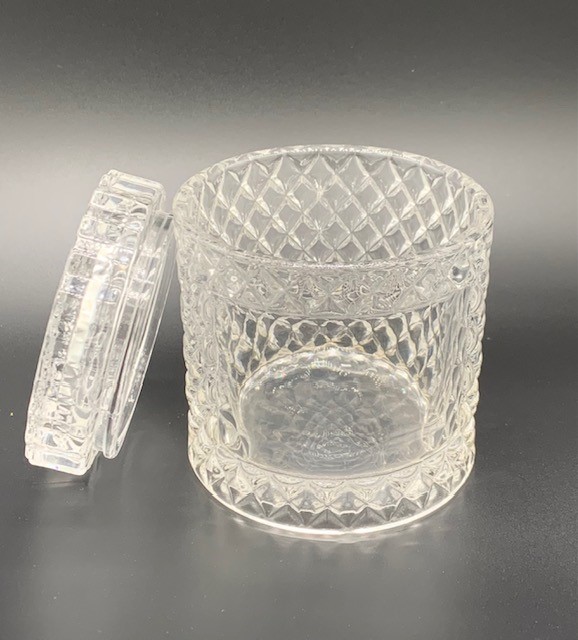 Diamond Cut Jar with Lid